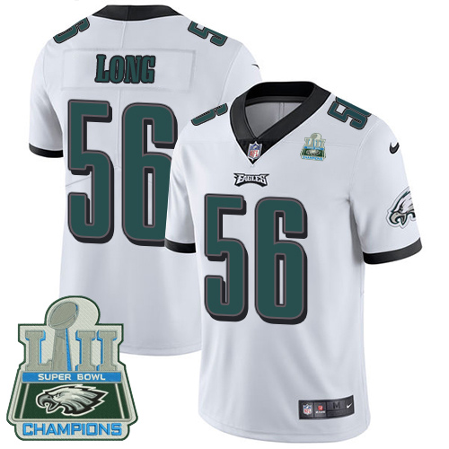 Nike Eagles #56 Chris Long White Super Bowl LII Champions Men's Stitched NFL Vapor Untouchable Limited Jersey - Click Image to Close